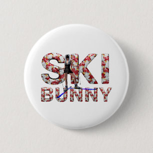 TOP Ski Bunny 6 Cm Round Badge