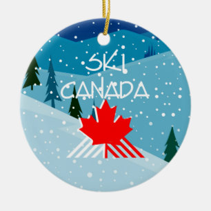 TOP Ski Canada Ceramic Tree Decoration