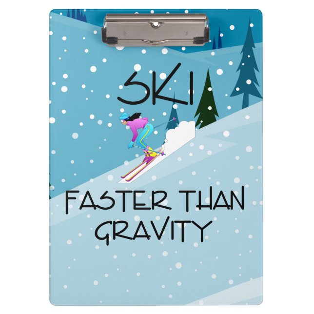 TOP Ski Faster Clipboard (Front)