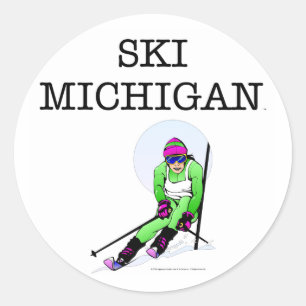 TOP Ski Michigan Classic Round Sticker