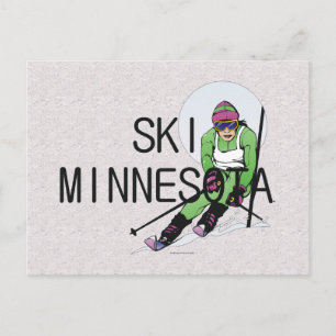 TOP Ski Minnesota Postcard