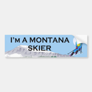 TOP Ski Montana Bumper Sticker