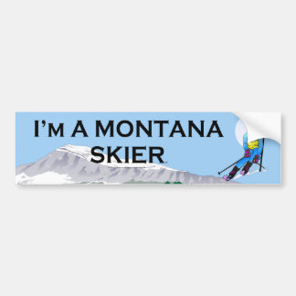TOP Ski Montana Bumper Sticker