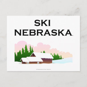 TOP Ski Nebraska Postcard
