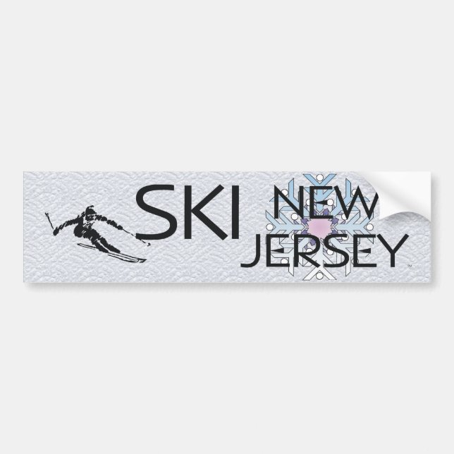 TOP Ski New Jersey Bumper Sticker (Front)
