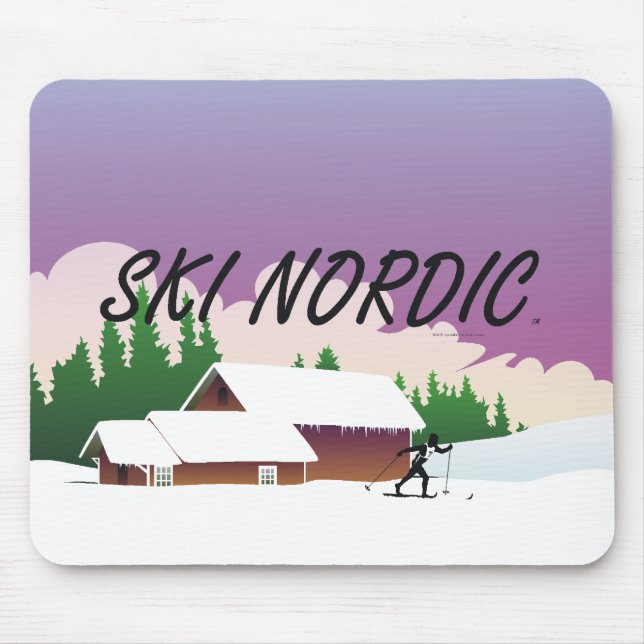 TOP Ski Nordic Mouse Pad (Front)
