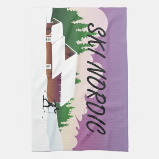 TOP Ski Nordic Tea Towel
