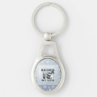 TOP Skiing is My Life Key Ring