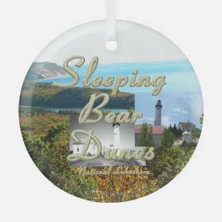 TOP Sleeping Bear Dunes Glass Ornament