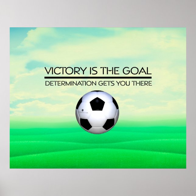 TOP Soccer Victory Slogan Poster (Front)