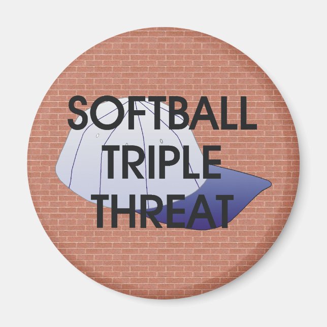 TOP Softball Triple Threat Magnet (Front)