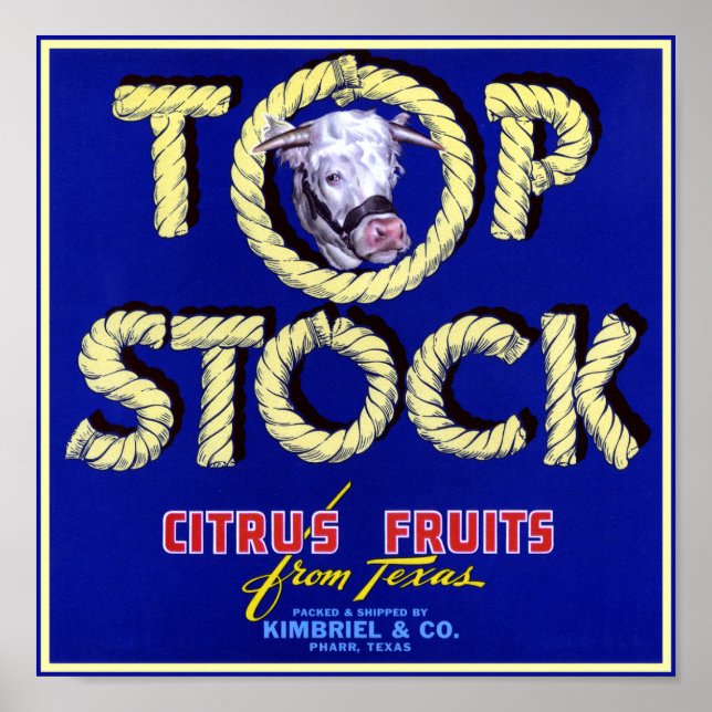 Top Stock Cow Poster (Front)