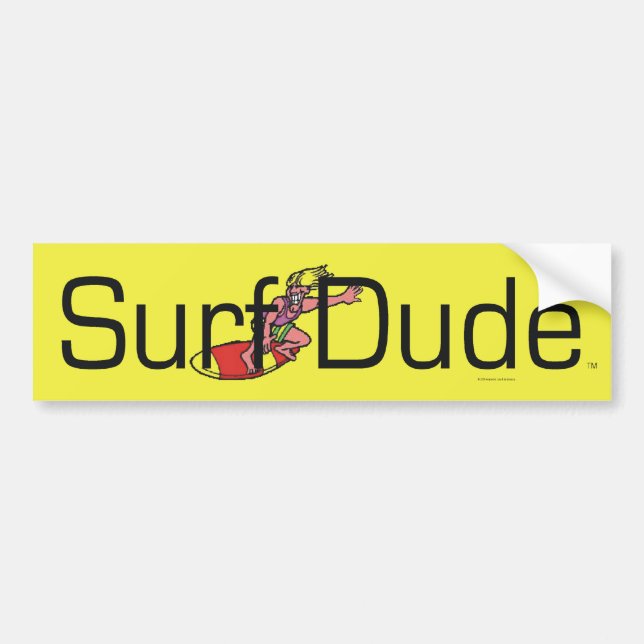 TOP Surf Dude Bumper Sticker (Front)