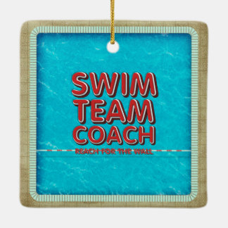 TOP Swim Coach Ceramic Tree Decoration