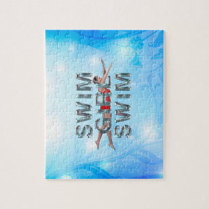 TOP Swim Girl Swim Jigsaw Puzzle