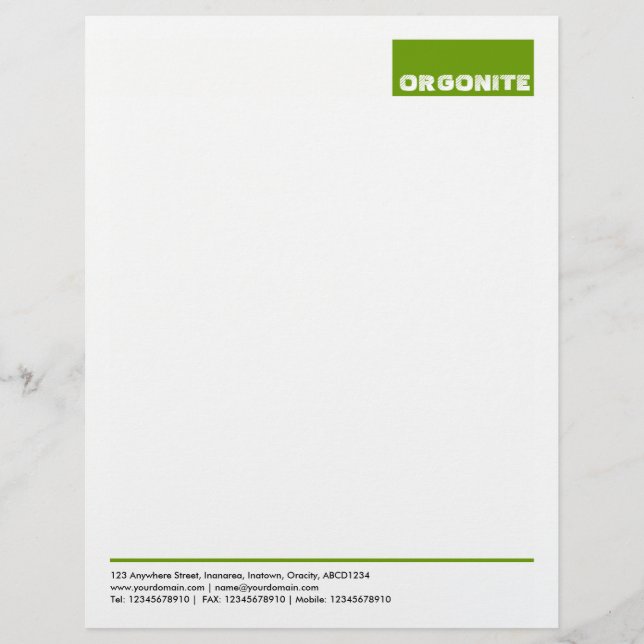 Top Tag v2 - Avocado Letterhead Template (Front)