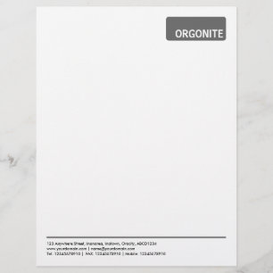 Top Tag v3 - Grey Personalised Letterhead