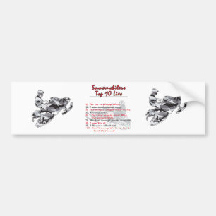 top-ten-on-Black-png Bumper Sticker