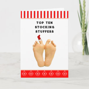 Top Ten Stocking Stuffers Holiday Card