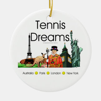 TOP Tennis Dreams Ceramic Tree Decoration