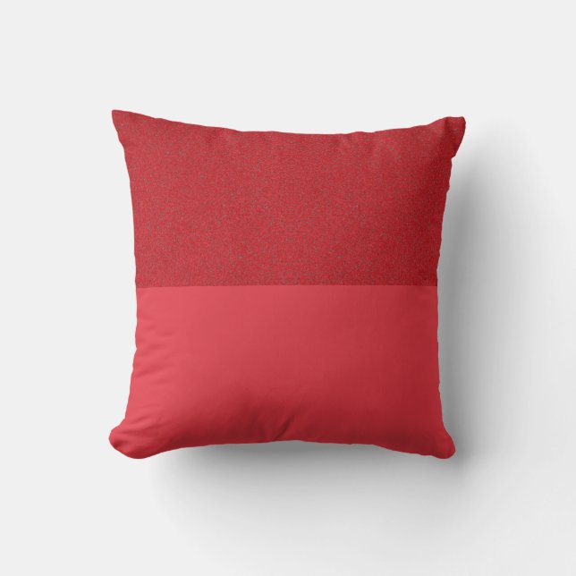 Top Texture Tomato Red Throw Pillow – Customisable (Front)