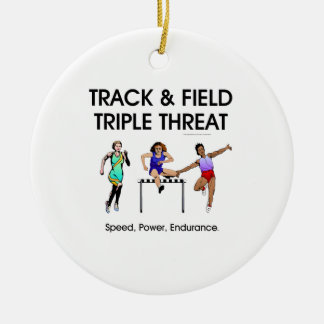 TOP Track Triple Ceramic Tree Decoration