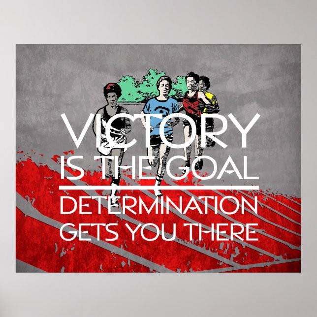 TOP Track Victory Slogan Poster (Front)