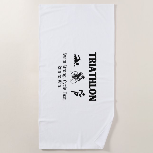 TOP Triathlon Beach Towel (Front)