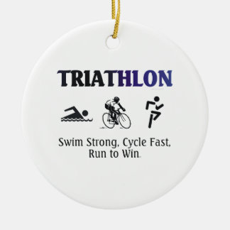 TOP Triathlon Ceramic Tree Decoration