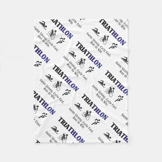 TOP Triathlon Fleece Blanket (Front)