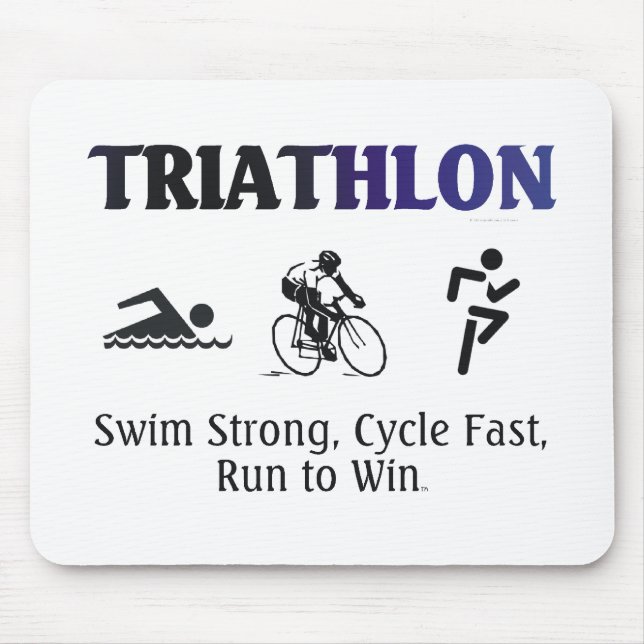 TOP Triathlon Mouse Pad (Front)