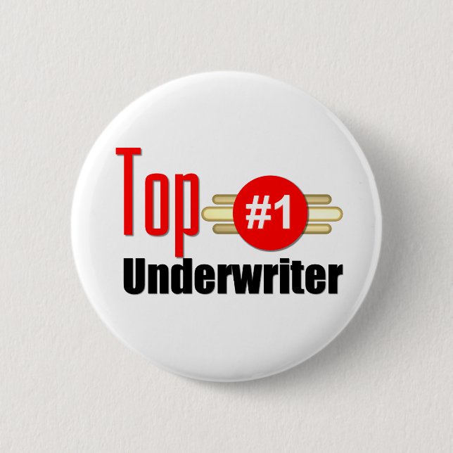 Top Underwriter 6 Cm Round Badge (Front)