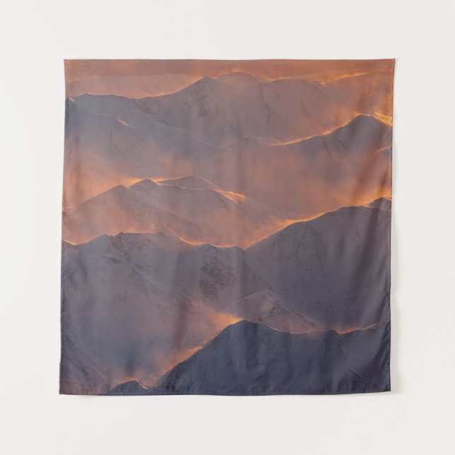 TOP VIEW OF MOUNTAIN TAPESTRY (Front)