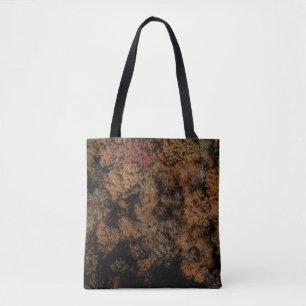 Top-view photography of tree tote bag