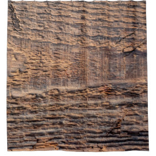 Top view texture of old wood. abstract,aged,antiqu shower curtain