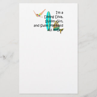 TOP Water Girl Stationery