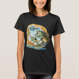 Top Water Large Mouth bass Illustration
