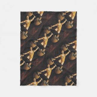 TOP Weightlifting Old School Fleece Blanket