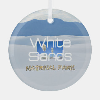 TOP White Sands Glass Ornament