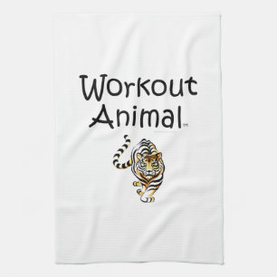 TOP Workout Animal Tea Towel