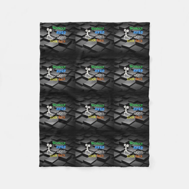 TOP Workout Hard Fleece Blanket (Front)
