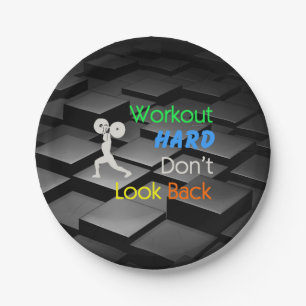 TOP Workout Hard Paper Plate
