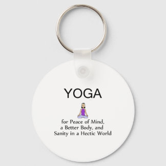 TOP Yoga Slogan Key Ring
