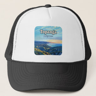 Topanga California Canyon Los Angeles Vintage Trucker Hat