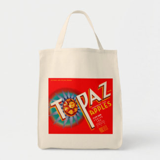 Topaz Apple Label Tote Bag