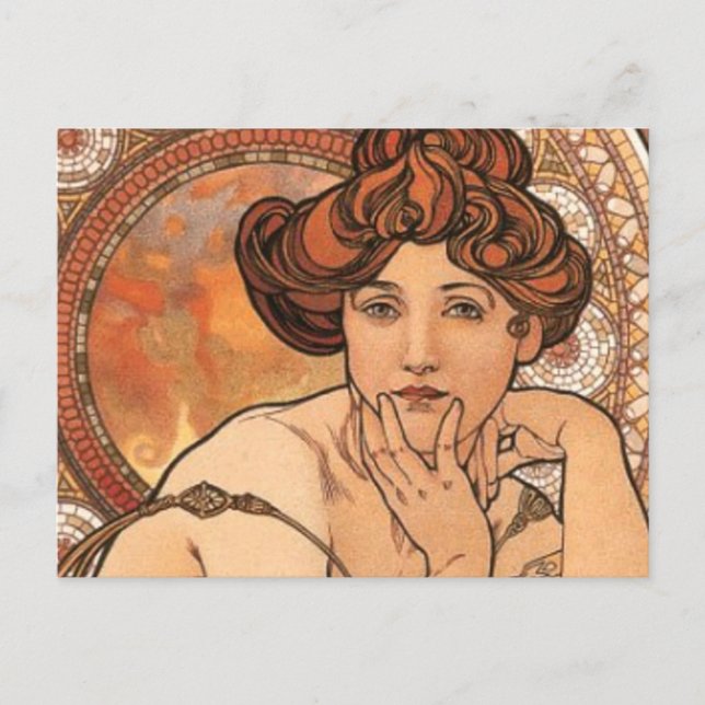 Topaz by Mucha Postcard (Front)