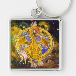 Topaz Cosmic Dragon  Key Ring