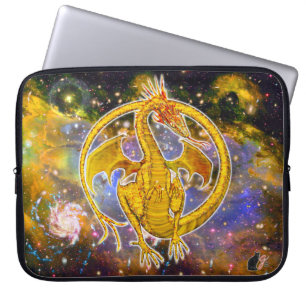 Topaz Cosmic Dragon Laptop Sleeve