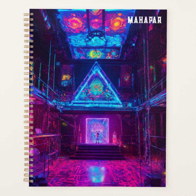 "Topaz Cyberpunk DMT Raver" Planner (Front)