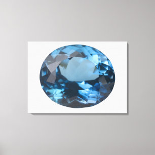 Topaz gem canvas print
